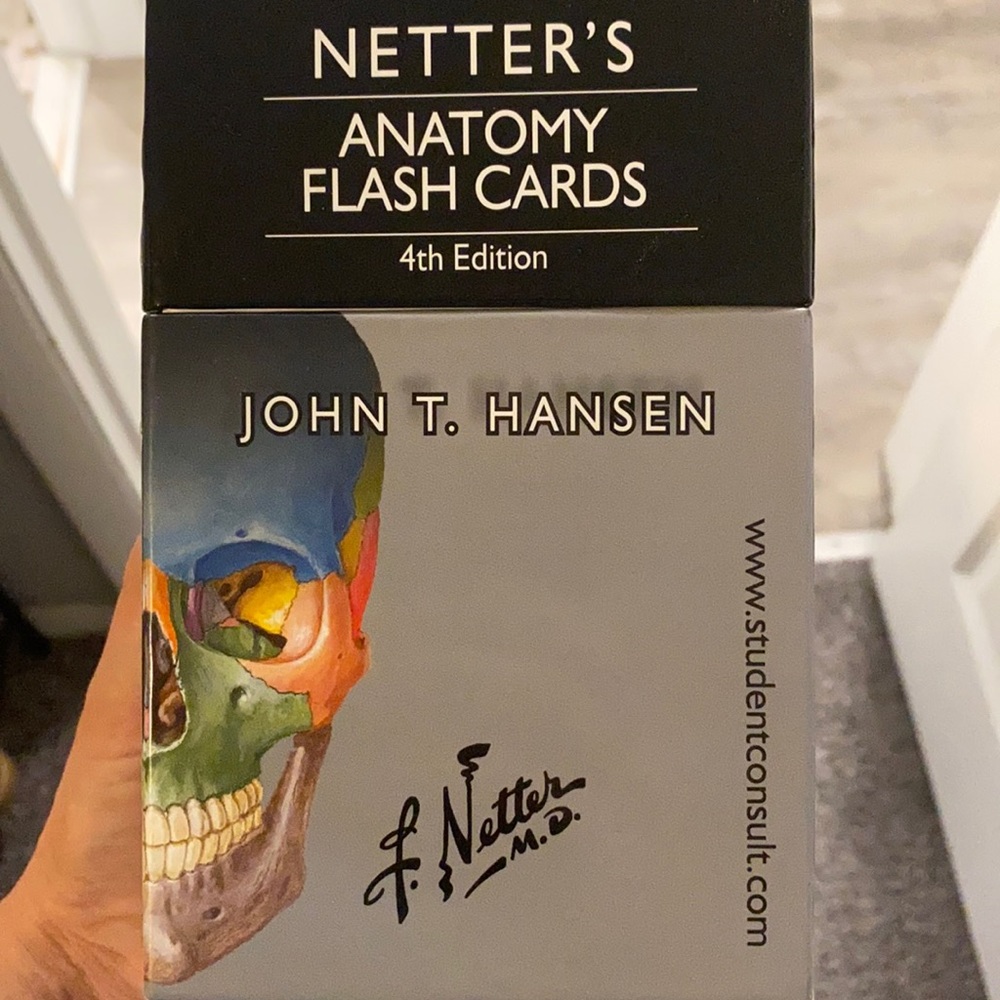 Netters anatomy flash cards 4th edition
